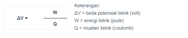 Beda Potensial Dan Energi Listrik Lengkap Contoh Beserta Pembahasan